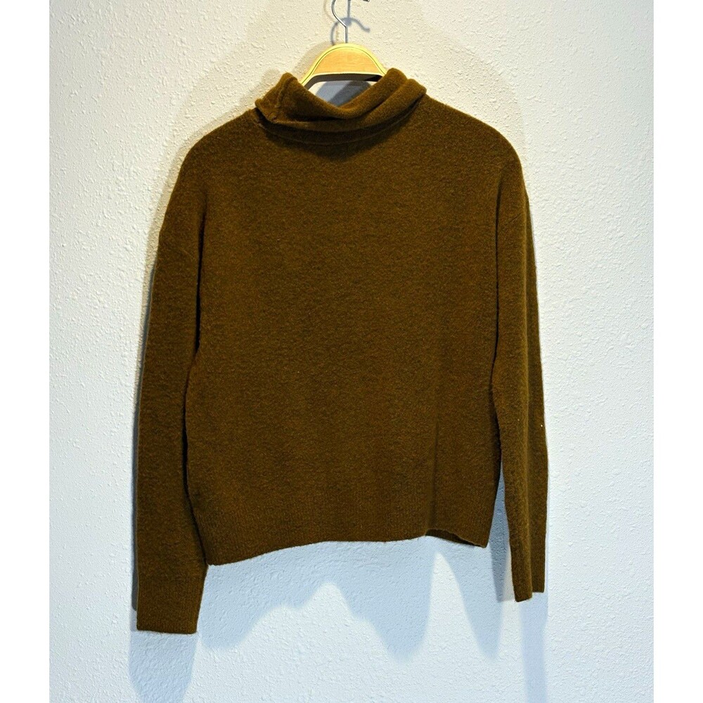 Banana Republic Brown Solid Turtleneck Knit Pullover Sweater Long Sleeve M